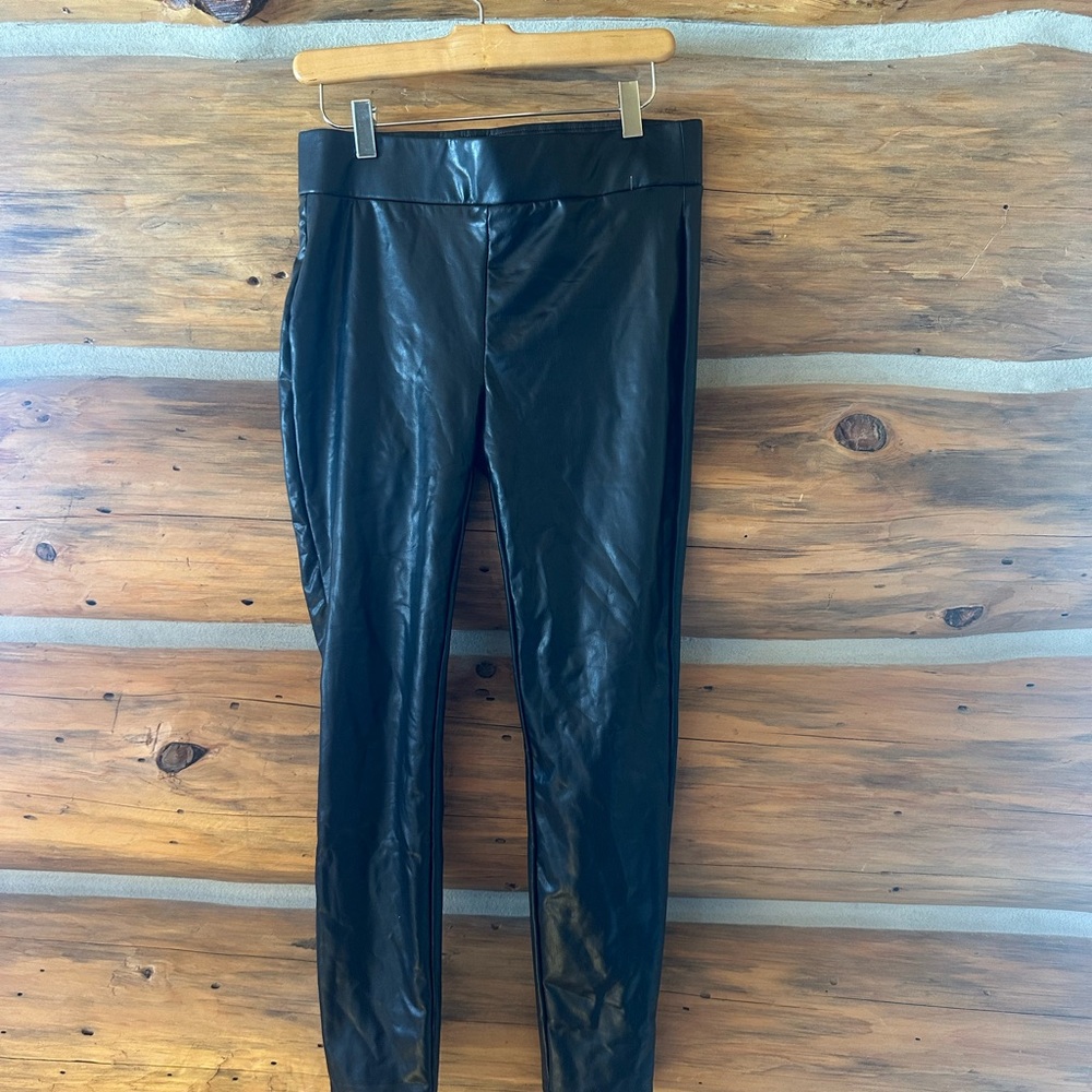 Loft Faux Leather Leggings - Picture 2 of 4